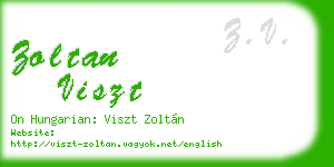 zoltan viszt business card